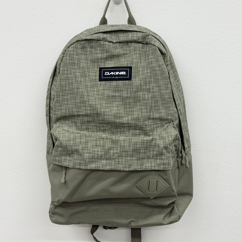 Dakine 365 Pack 21L Backpack Green Grid Everyday Bag Travel School Laptop Books